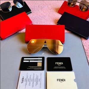 Fendi Gold Sunglasses